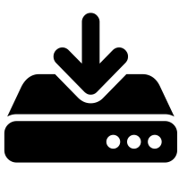 down logo